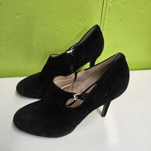Nine West Black Suede Heels